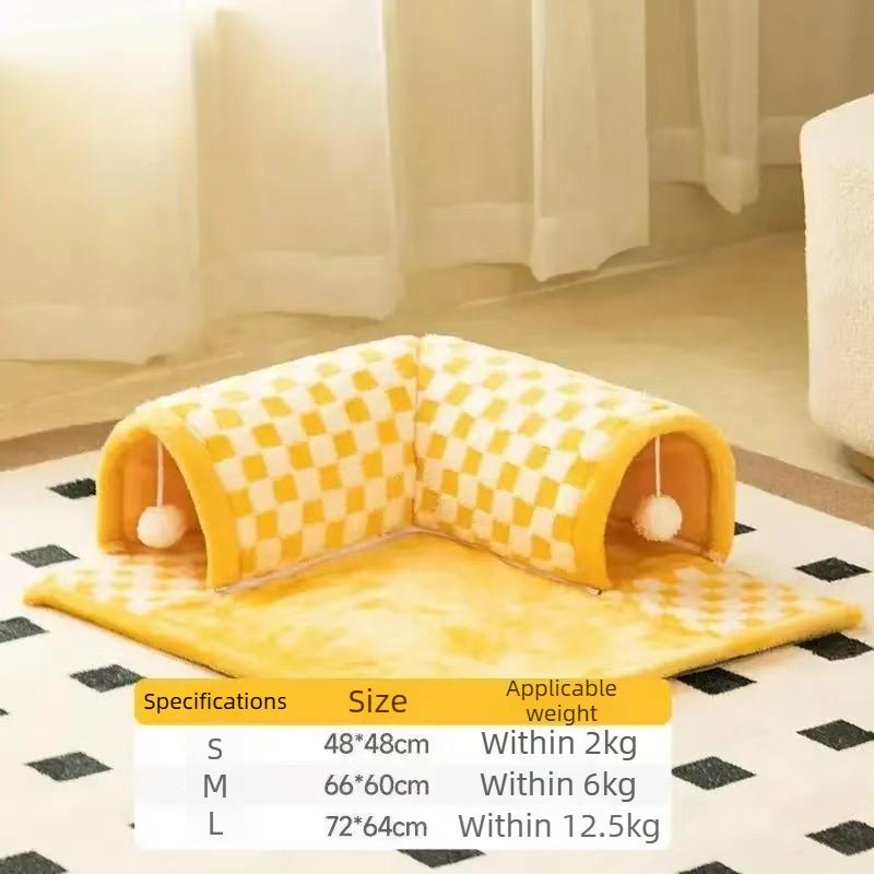 Cat Nest Tunnel Warm Autumn Winter Cat Dog Bed Removable Washable Pet Winter Blanket Maze Digging Hole Play Toys Warm Cat Litter S жовтий
Cat Nest Tunnel Warm Autumn Winter Cat Dog Bed Removable Washable Pet Winter Blanket Maze Digging Hole Play Toys Warm Cat Litter S жовтий