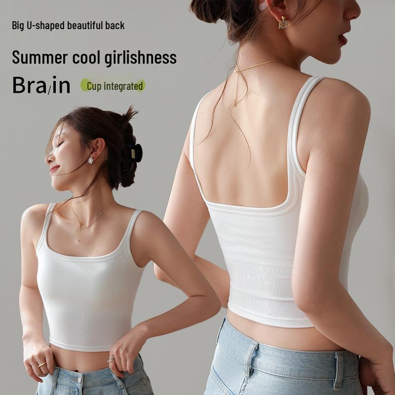 Women s Black Padded Camisole Vest - Spring/Summer Backless Bra Top L 55-60 kg червоний
Women s Black Padded Camisole Vest - Spring/Summer Backless Bra Top L 55-60 kg червоний