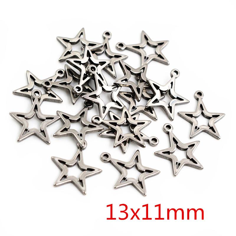 30pcs/lot No Fade 316 Stainless Steel Star Heart Fish Cat Charms Pendant for DIY Necklace Bracelet Craft Jewelry Making Findings
30pcs/lot No Fade 316 Stainless Steel Star Heart Fish Cat Charms Pendant for DIY Necklace Bracelet Craft Jewelry Making Findings