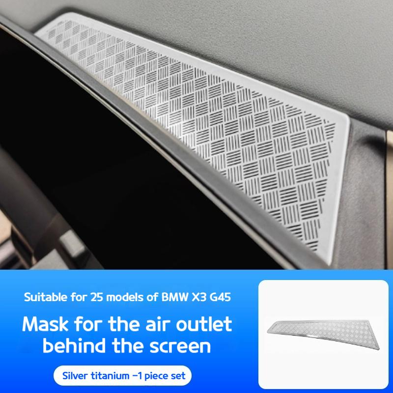Car Dashboard Behind Screen Stickers Center Console Air Vent Cover Anti-Dust Grille For BMW X3 G45 2025 Protector Accessories серебряный
Car Dashboard Behind Screen Stickers Center Console Air Vent Cover Anti-Dust Grille For BMW X3 G45 2025 Protector Accessories серебряный