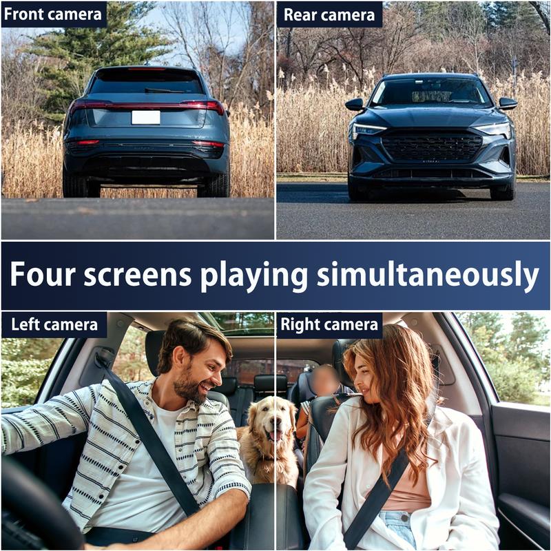 1080P 4-Channel Car DVR with HD Display, Front and Rear Cameras, Night Vision, G-Sensor Loop Recording - USB Rechargeable for Al 64G срібний
1080P 4-Channel Car DVR with HD Display, Front and Rear Cameras, Night Vision, G-Sensor Loop Recording - USB Rechargeable for Al 64G срібний