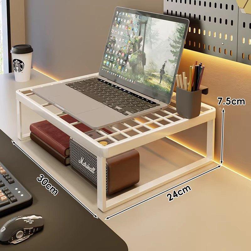 Adjustable Metal Laptop Riser Stand with Mesh Cooling and Multi-layer Organizer
Adjustable Metal Laptop Riser Stand with Mesh Cooling and Multi-layer Organizer