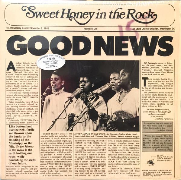 Виниловая пластинка SWEET HONEY IN THE ROCK Good News FF245 Flying Fish 1981 Канада SoulFunk Б/у
Виниловая пластинка SWEET HONEY IN THE ROCK Good News FF245 Flying Fish 1981 Канада SoulFunk Б/у