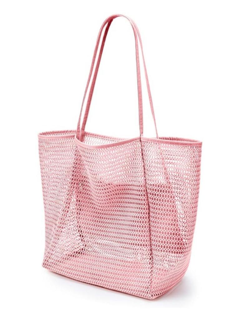 Women Large Capacity Beach Bag Durable Polyester Woven Shoulder Bag Portable Storage Bag Foldable Swimming Bag for Travel Purse рожевий
Women Large Capacity Beach Bag Durable Polyester Woven Shoulder Bag Portable Storage Bag Foldable Swimming Bag for Travel Purse рожевий