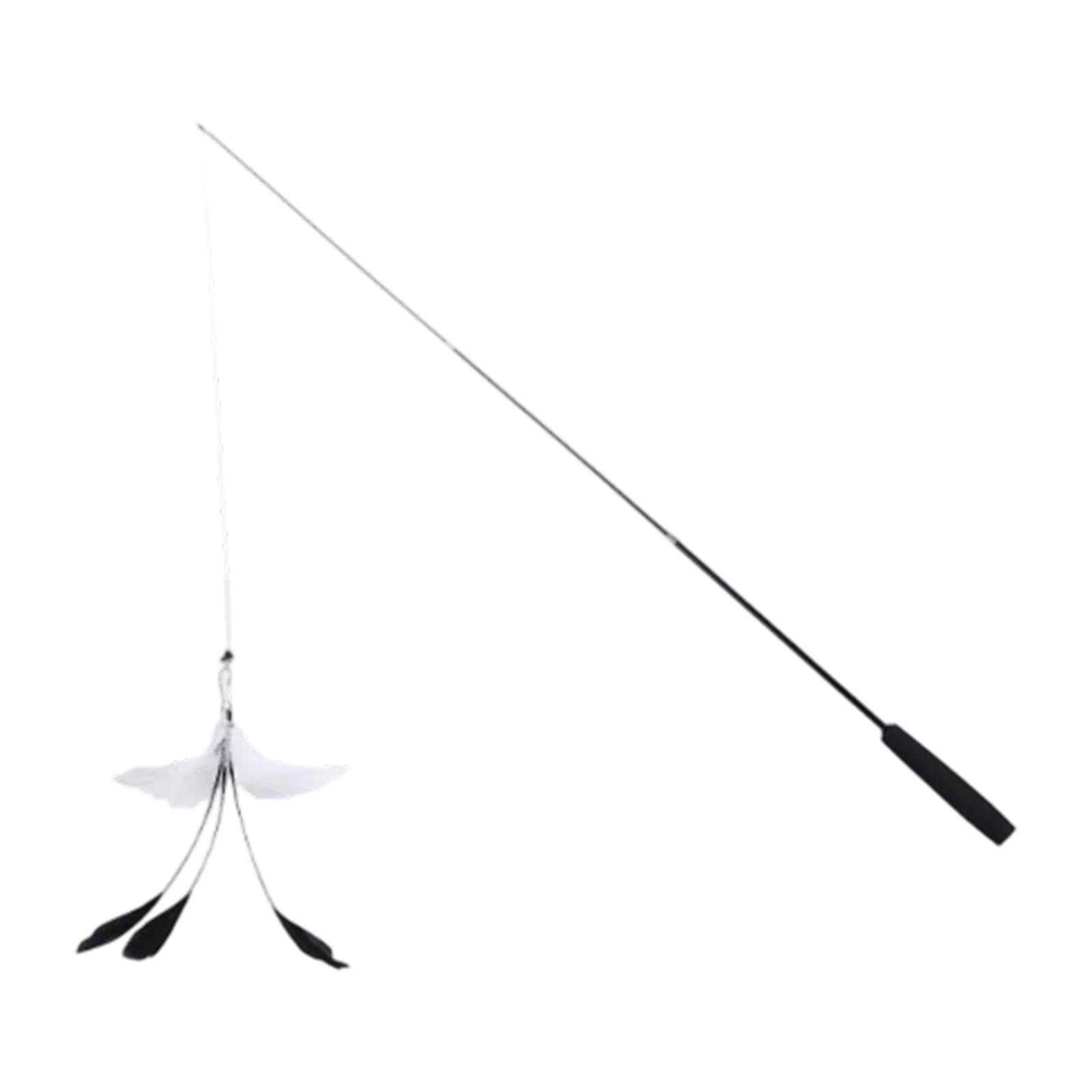 1.2m Long Telescopic Teaser Stick, Fishing Rod With Feather, -resistant With Bell, Interactive Toy One Size
1.2m Long Telescopic Teaser Stick, Fishing Rod With Feather, -resistant With Bell, Interactive Toy One Size
