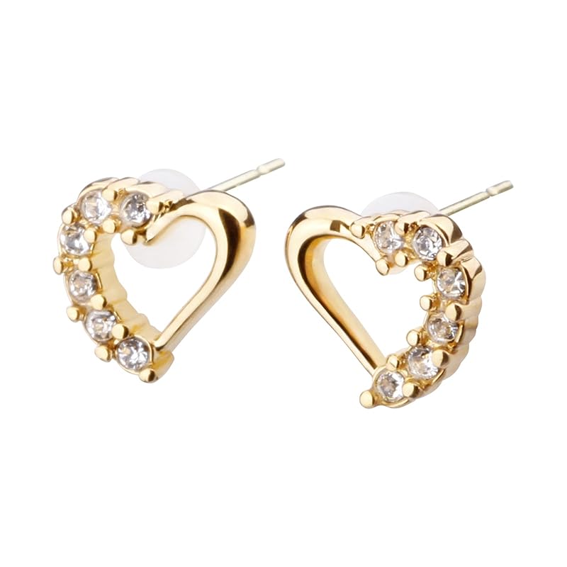LOKUMI earrings 18k gold K18 post made in Japan K18 pave open heart Compatible with metal allergies pave earrings heart ladies small Small size
LOKUMI earrings 18k gold K18 post made in Japan K18 pave open heart Compatible with metal allergies pave earrings heart ladies small Small size