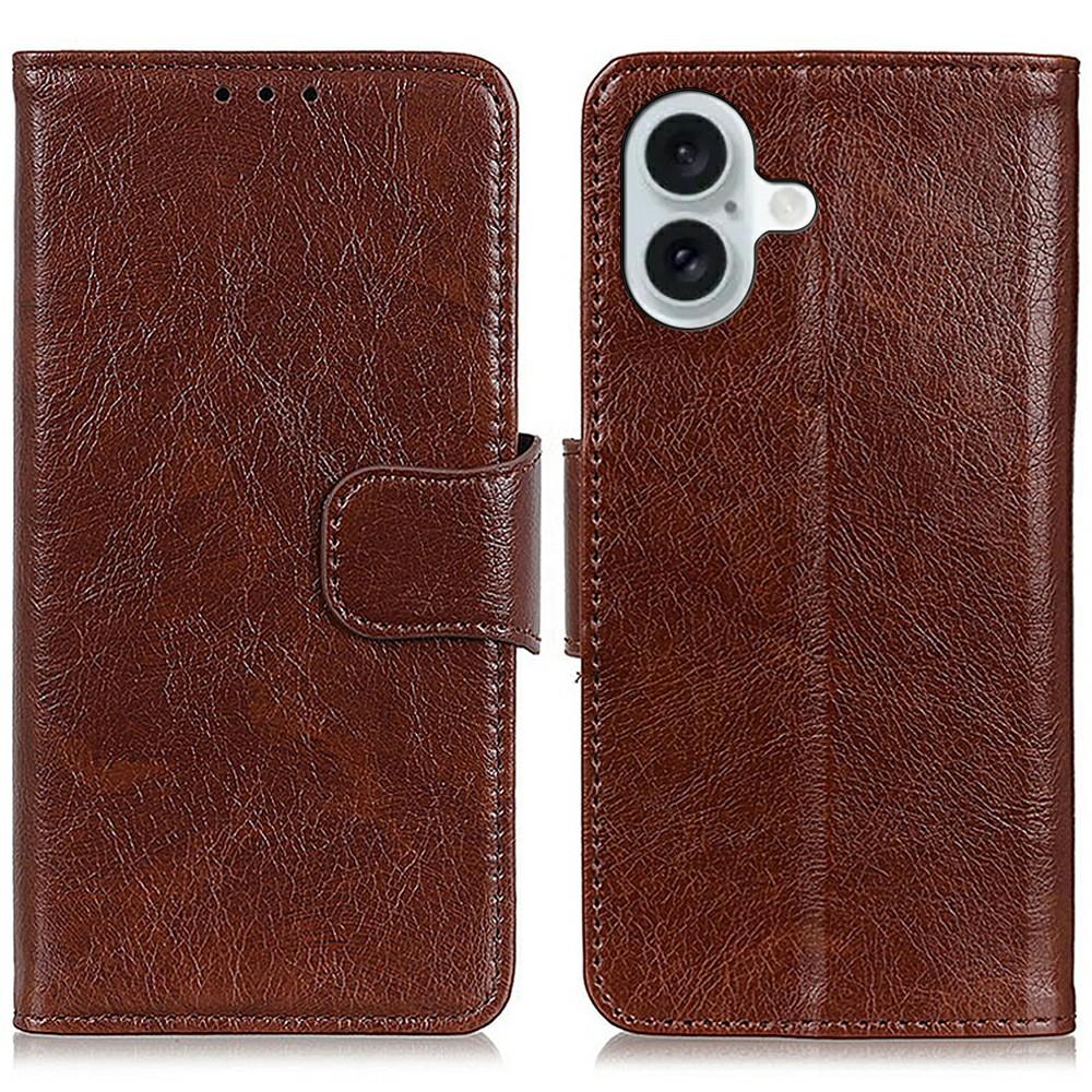 For iPhone 17 Case Nappa Texture Split Leather Wallet Phone Cover Brown
For iPhone 17 Case Nappa Texture Split Leather Wallet Phone Cover Brown