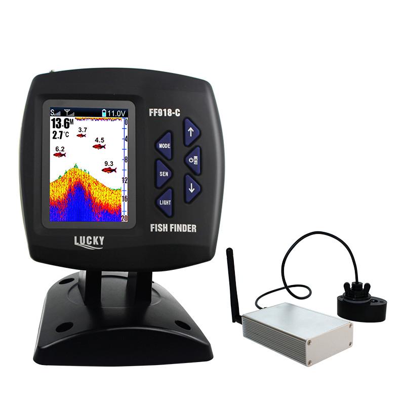 LUCKY FF918-CWLS New for Boats 980 ft 45 Degree Wireless Operating Range Fishing Fish Finder спокійна колірна
LUCKY FF918-CWLS New for Boats 980 ft 45 Degree Wireless Operating Range Fishing Fish Finder спокійна колірна