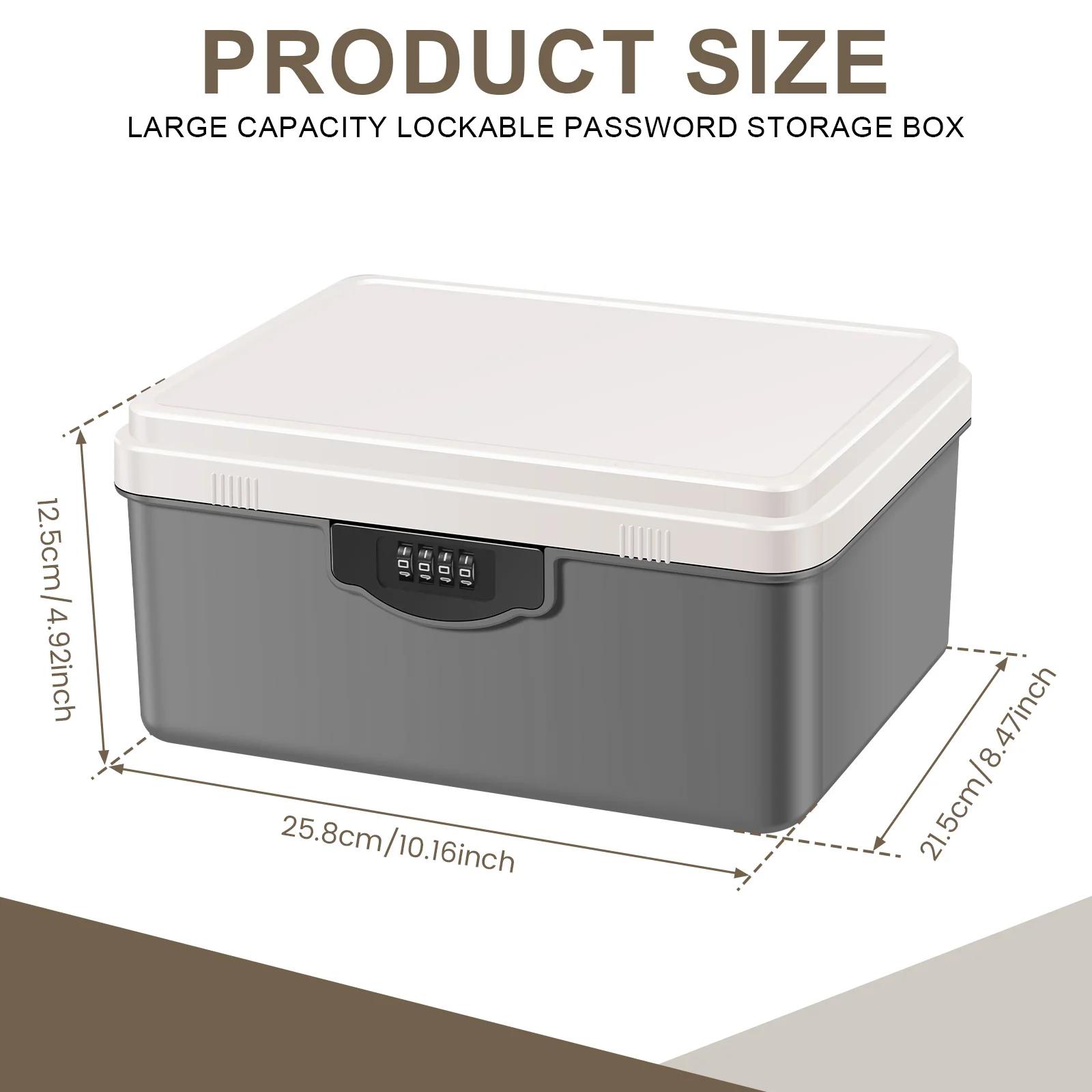 Digital Password Lock Safe Box Plastic Portable Organizer Case Household Cash Jewelry Privacy Security Storage Box with Tray сірий
Digital Password Lock Safe Box Plastic Portable Organizer Case Household Cash Jewelry Privacy Security Storage Box with Tray сірий