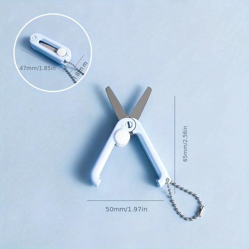 1pc Morandi-Inspired Portable Mini Scissors - Compact, Foldable & Safe with Keychain Attachment синий
1pc Morandi-Inspired Portable Mini Scissors - Compact, Foldable & Safe with Keychain Attachment синий