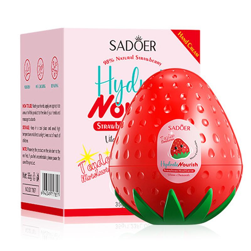 Крем для рук SADOER с манго, персиком, алоэ вера, лимоном, увлажняющий, осветляющий, восстанавливающий, для рук, уход за кожей рук земляничный
Крем для рук SADOER с манго, персиком, алоэ вера, лимоном, увлажняющий, осветляющий, восстанавливающий, для рук, уход за кожей рук земляничный
