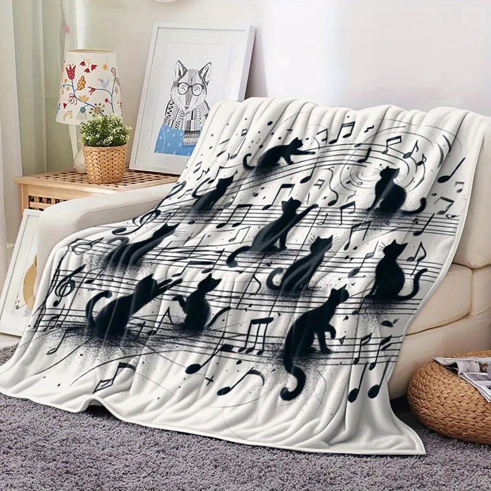 Black Cats Music Pattern Blanket , Warm and comfortable throw blanket sofa bed sofa camping trip, the best gift. 75x90cm
Black Cats Music Pattern Blanket , Warm and comfortable throw blanket sofa bed sofa camping trip, the best gift. 75x90cm