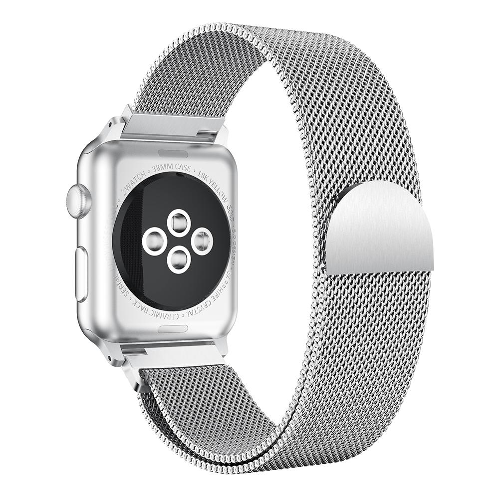 For Apple Watch Series 7 45mm/Series 8 45mm/6/SE/5/4 44mm/3/2/1 42mm Milanese Watch Strap Semi-circular Tail Style Magnetic Stainless Steel Watch Band Silver
For Apple Watch Series 7 45mm/Series 8 45mm/6/SE/5/4 44mm/3/2/1 42mm Milanese Watch Strap Semi-circular Tail Style Magnetic Stainless Steel Watch Band Silver