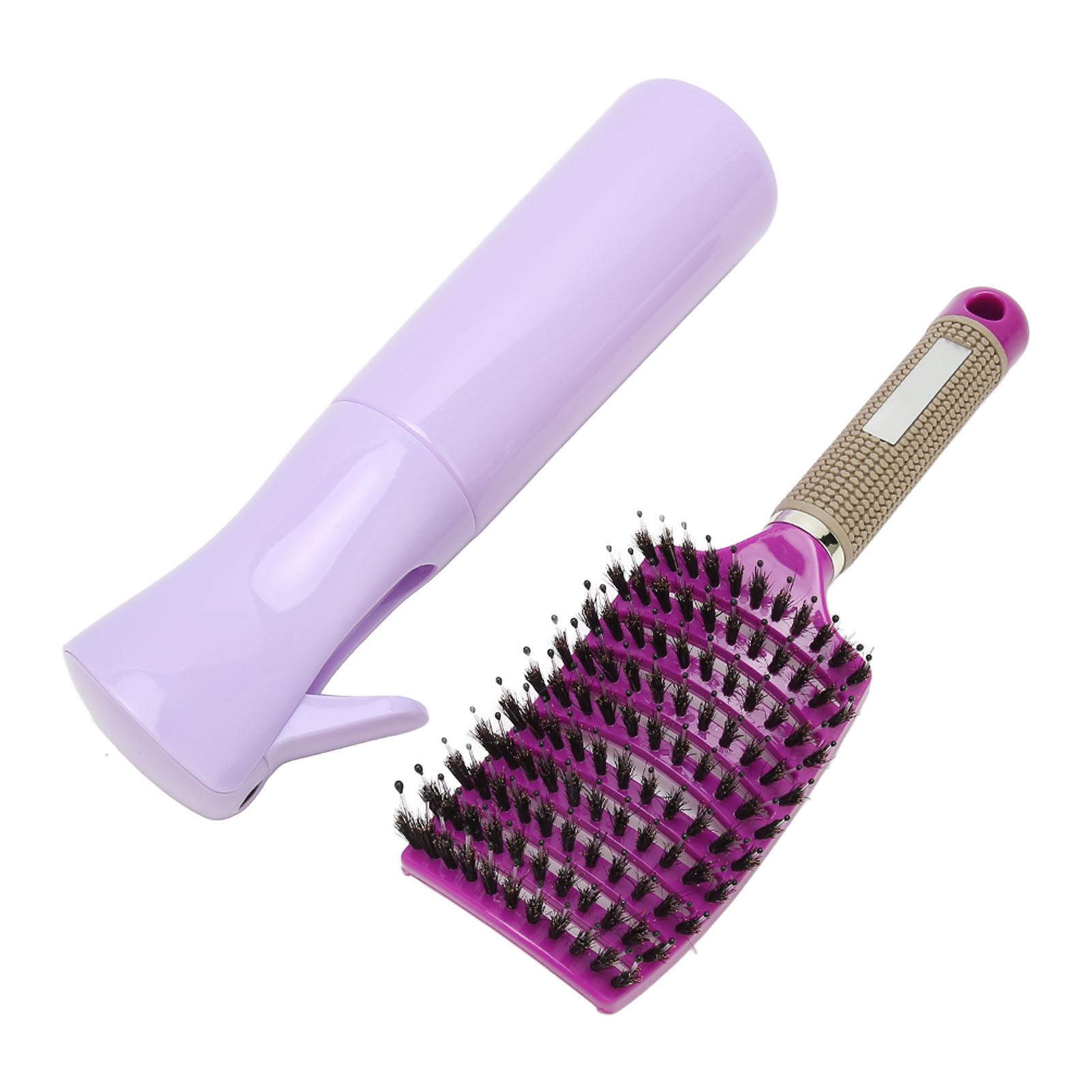 Hair Detangling Brush Rounded Teeth Hollow Out Dry Wet Use Curved Vented Hair Styling Comb with Spray Bottle Pink
Hair Detangling Brush Rounded Teeth Hollow Out Dry Wet Use Curved Vented Hair Styling Comb with Spray Bottle Pink