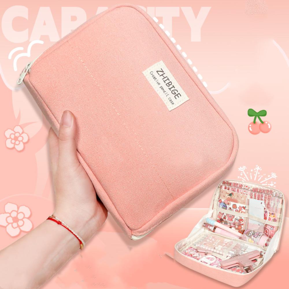Multi-functional Pen Bag Canvas Stationery Storage Pouch Minimalist Pencil Case Student Gift зелений
Multi-functional Pen Bag Canvas Stationery Storage Pouch Minimalist Pencil Case Student Gift зелений