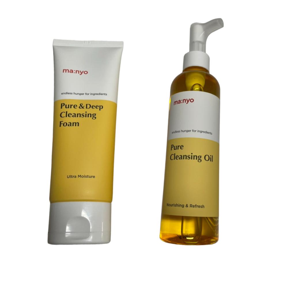 Manyo Factory Pure Cleansing Oil 145ml + Deep Cleansing Foam 100ml Set
Manyo Factory Pure Cleansing Oil 145ml + Deep Cleansing Foam 100ml Set