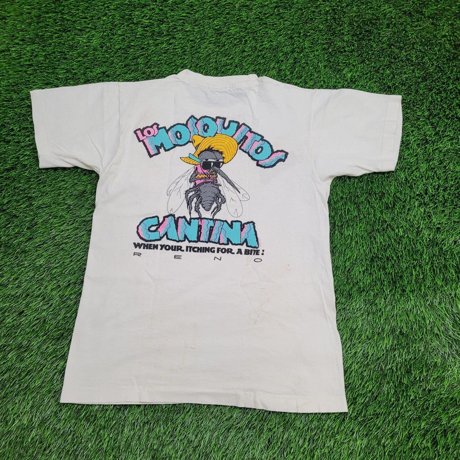 Vintage Funny Mosquitos Shirt S/M 18x25 Los Mosquitos Cantina XL
Vintage Funny Mosquitos Shirt S/M 18x25 Los Mosquitos Cantina XL