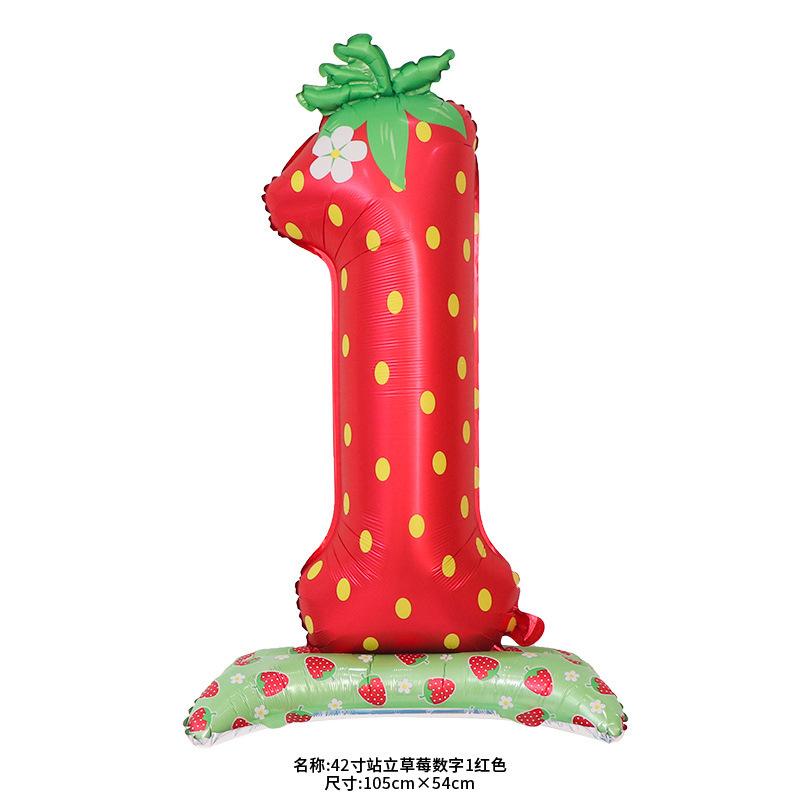 42 Inch Standing Number Balloon Matte Cream Strawberry Baby Birthday Party Decoration Foil Balloon for Celebration Event Supplies One Size червоний
42 Inch Standing Number Balloon Matte Cream Strawberry Baby Birthday Party Decoration Foil Balloon for Celebration Event Supplies One Size червоний
