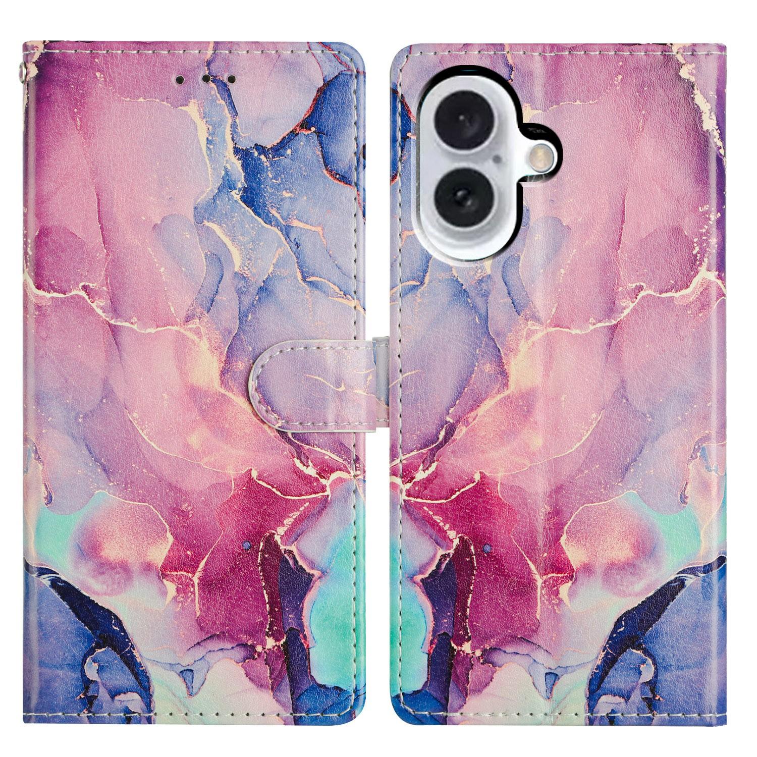 For iPhone 17 Case Pattern Printing Wallet Stand Flip Leather Phone Cover with Strap Green Pink Marble
For iPhone 17 Case Pattern Printing Wallet Stand Flip Leather Phone Cover with Strap Green Pink Marble