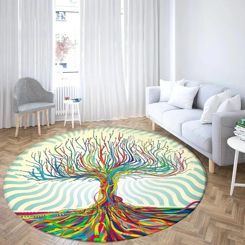 World Tree Round Area Viking Norse Mythology Print Round Rug Living Room Bedroom Floor Mat Game Room Esports Room Decoration 60cm
World Tree Round Area Viking Norse Mythology Print Round Rug Living Room Bedroom Floor Mat Game Room Esports Room Decoration 60cm