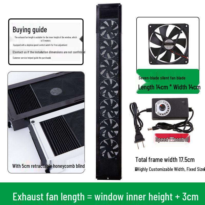 Dual-Flow Silent Smoke and Ventilation Window Fan
Dual-Flow Silent Smoke and Ventilation Window Fan
