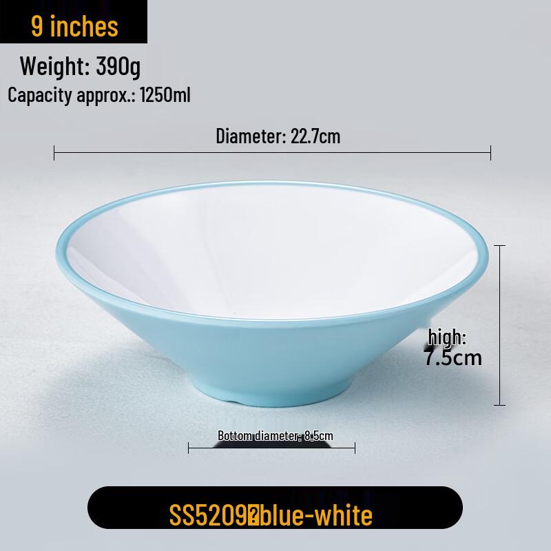 Commercial Melamine Cone Noodle & Soup Bowl
Commercial Melamine Cone Noodle & Soup Bowl