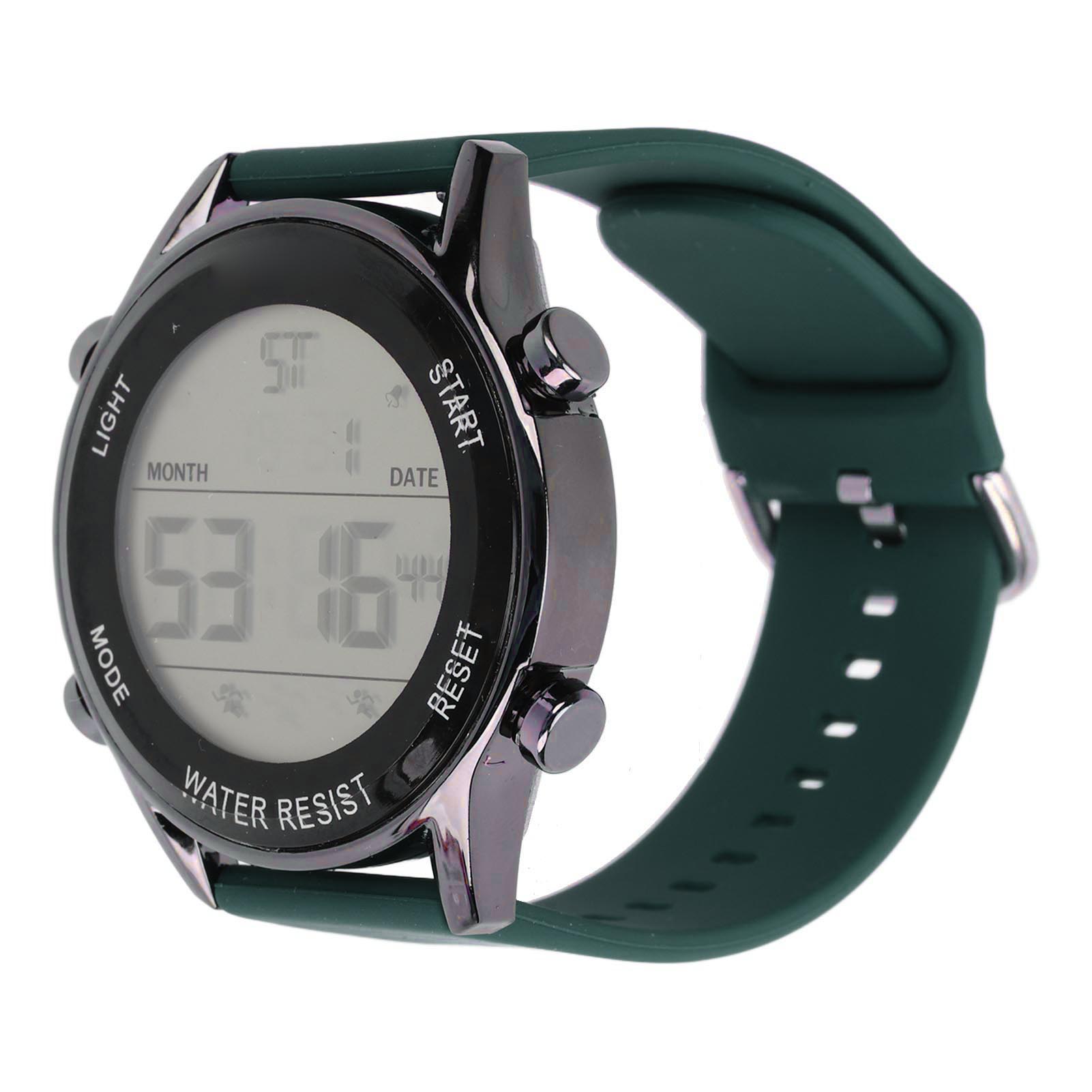 Цифровые часы-хронограф WR50M Водонепроницаемые Люминесцентные Большой экран Спортивные часы для улицы для мужчин темно-зеленого
Цифровые часы-хронограф WR50M Водонепроницаемые Люминесцентные Большой экран Спортивные часы для улицы для мужчин темно-зеленого