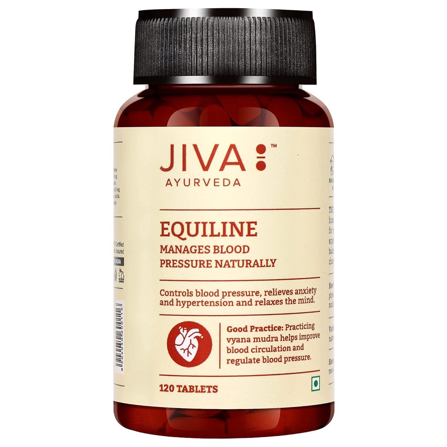 jiva Equiline Tablets 500mg | 100% Ayurvedic Formula By Doctors | Controls Hypertension & Anxiety | -120 Tablets
jiva Equiline Tablets 500mg | 100% Ayurvedic Formula By Doctors | Controls Hypertension & Anxiety | -120 Tablets