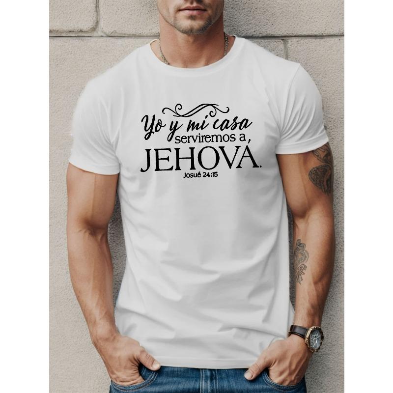 European sizes Spanish Religious Text Print Tee Shirt, Tees For Men, Casual Short Sleeve T-shirt For Summer 4XL чорний
European sizes Spanish Religious Text Print Tee Shirt, Tees For Men, Casual Short Sleeve T-shirt For Summer 4XL чорний