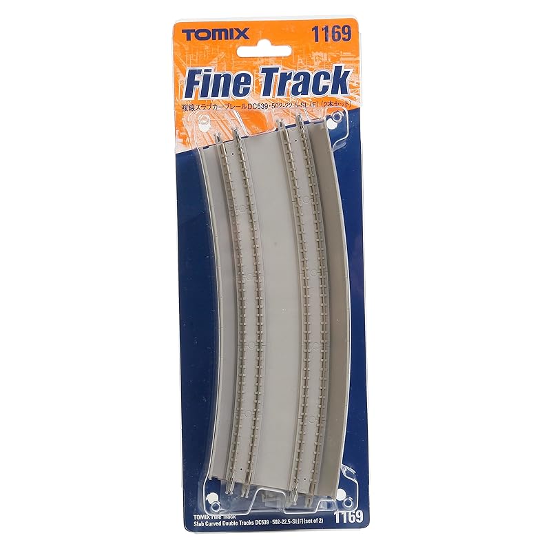 TOMIX N gauge Double track slab curved rail DC539 502-22.5-SL F Set of 2 1169 model train supplies
TOMIX N gauge Double track slab curved rail DC539 502-22.5-SL F Set of 2 1169 model train supplies