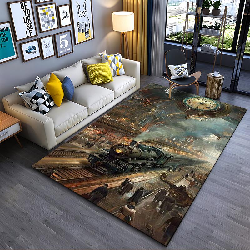 Vintage Train Station with Clock and People Suitable for use as an anti-slip game mat for living room and bedroom sofas 40x60cm( 15x23in )
Vintage Train Station with Clock and People Suitable for use as an anti-slip game mat for living room and bedroom sofas 40x60cm( 15x23in )