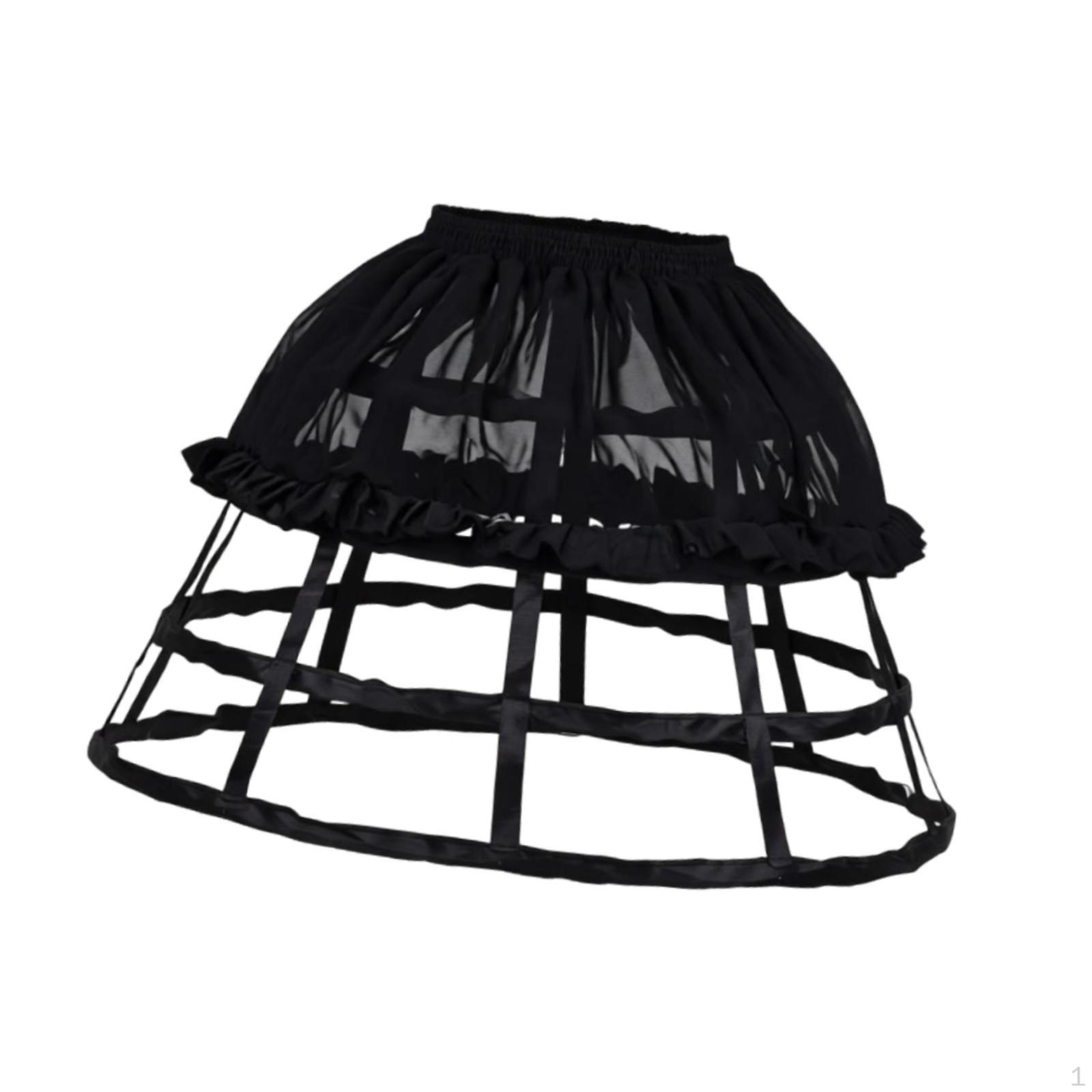 Cage Hoop Skirt Petticoat Comfortable Crinoline for Party Ball Gown Bridal Dress чорний
Cage Hoop Skirt Petticoat Comfortable Crinoline for Party Ball Gown Bridal Dress чорний