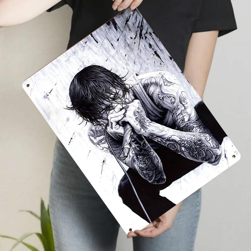Custom Rock Style Character Metal Wall Art Creative Home Decor Bedroom Living Room Hanging Decoration 20x30cm(7.8x11.8inch)
Custom Rock Style Character Metal Wall Art Creative Home Decor Bedroom Living Room Hanging Decoration 20x30cm(7.8x11.8inch)
