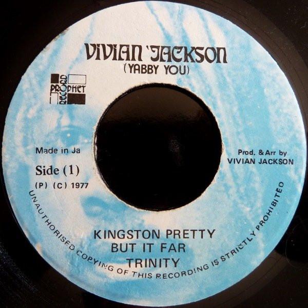 7inch Record TRINITY Kingston Pretty But It Far NONE Vivian Jackson 1977 Jamaica Reggae Ska Dub Used
7inch Record TRINITY Kingston Pretty But It Far NONE Vivian Jackson 1977 Jamaica Reggae Ska Dub Used