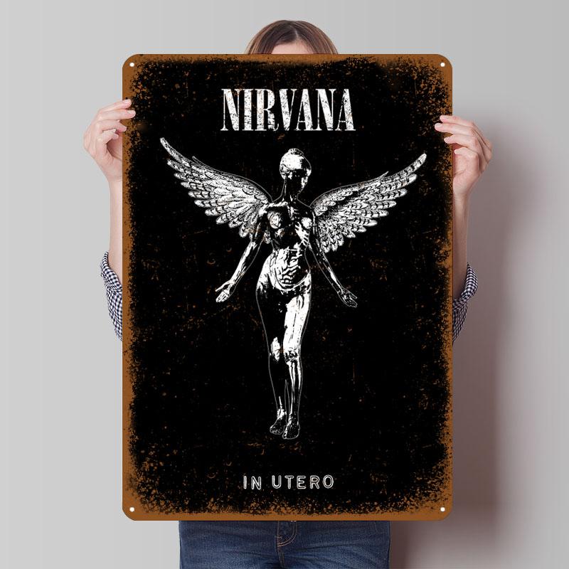 Nirvana In Utero Жестяные таблички Музыкальный постер Украшение для дома Декор комнаты Металлическая табличка на заказ для настенного художественного оформления Декор для бара 7.9x11.8In(20x30cm)
Nirvana In Utero Жестяные таблички Музыкальный постер Украшение для дома Декор комнаты Металлическая табличка на заказ для настенного художественного оформления Декор для бара 7.9x11.8In(20x30cm)