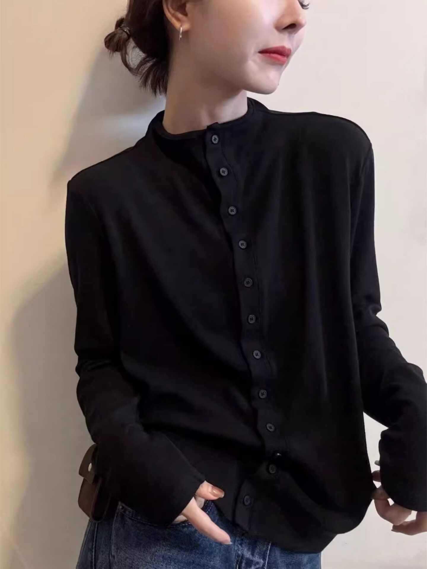 Women s American Style Long Sleeve Half-High Collar Cardigan - 2025 Autumn/Winter Slimming Versatile Base Layer Top Medium чорний
Women s American Style Long Sleeve Half-High Collar Cardigan - 2025 Autumn/Winter Slimming Versatile Base Layer Top Medium чорний