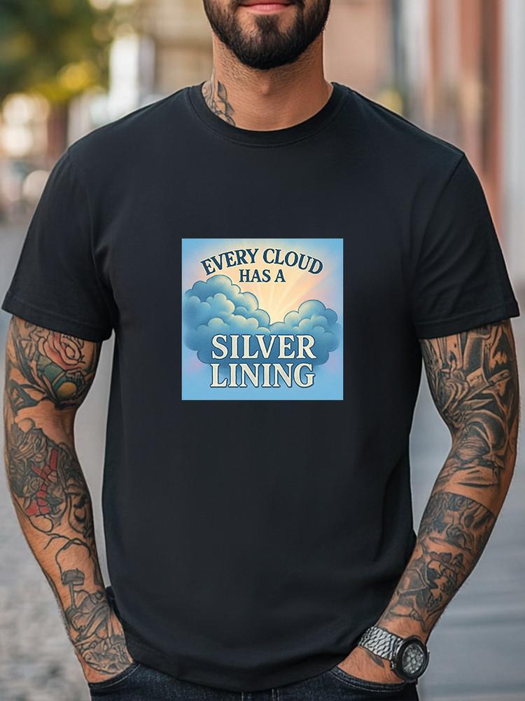Every Cloud Has a Silver Lining T-Shirt Positive Quote Graphic Tee Uplifting Tee Unisex T-Shirt S
Every Cloud Has a Silver Lining T-Shirt Positive Quote Graphic Tee Uplifting Tee Unisex T-Shirt S