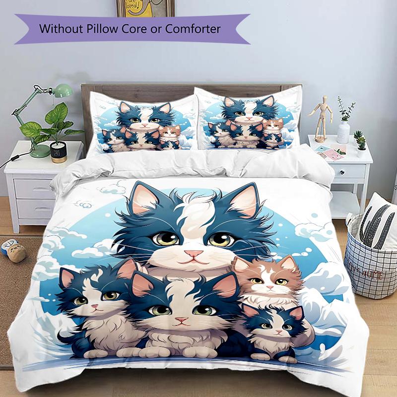3pcs Cartoon Animals Quilt Cover Set - Soft and Cozy Bedroom, Guest Room and Dorm Decorative Bedding 3-Piece Set 1 Quilt Cover + 2 Pillow Shams.H 135x200cm
3pcs Cartoon Animals Quilt Cover Set - Soft and Cozy Bedroom, Guest Room and Dorm Decorative Bedding 3-Piece Set 1 Quilt Cover + 2 Pillow Shams.H 135x200cm