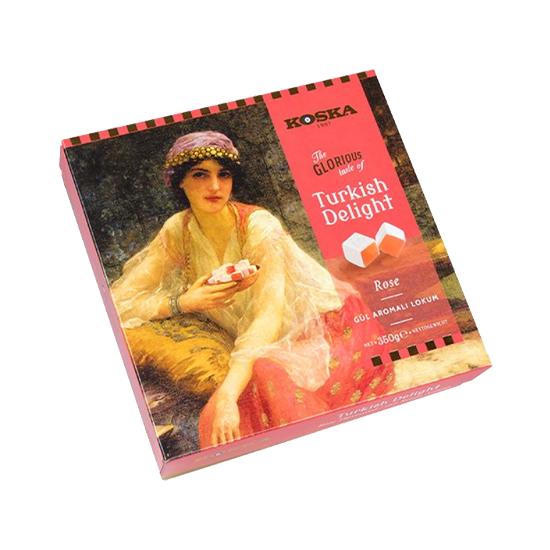 Рахат-лукум со вкусом турецкой розы Koska 350 гр 350 gr - Rose Flavored 
Рахат-лукум со вкусом турецкой розы Koska 350 гр 350 gr - Rose Flavored