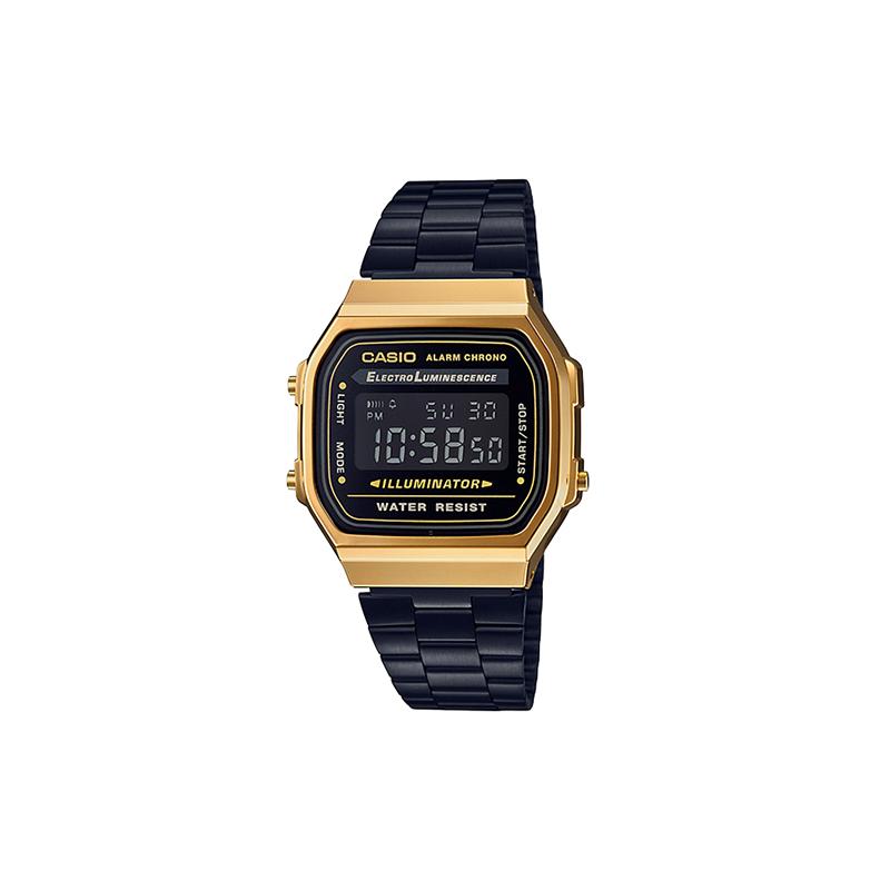 Casio VINTAGE Series-A168 Classic Small Square Retro Waterproof Quartz Movement Stainless Steel Strap Japanese and Korean Watch Men s A168WEGB-1B чорний
Casio VINTAGE Series-A168 Classic Small Square Retro Waterproof Quartz Movement Stainless Steel Strap Japanese and Korean Watch Men s A168WEGB-1B чорний