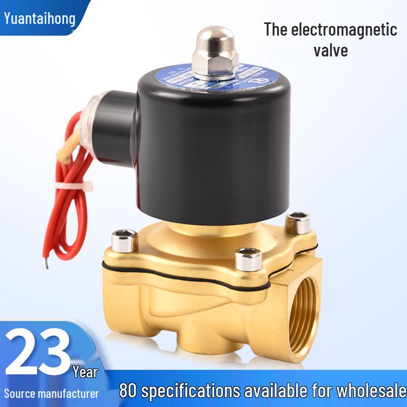 Two-Way Brass Solenoid Water Valve - 220V/24V 1/2 inch DN15 220V
Two-Way Brass Solenoid Water Valve - 220V/24V 1/2 inch DN15 220V