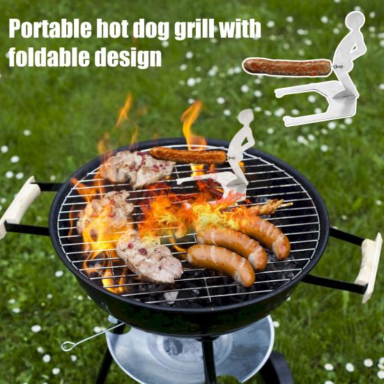Yousheng Grilled Sausage Rack Stand Man Hot Dog Holder Funny BBQ Stand Anti-Rust Hot Dog Roaster for Camping And Parties 1pc
Yousheng Grilled Sausage Rack Stand Man Hot Dog Holder Funny BBQ Stand Anti-Rust Hot Dog Roaster for Camping And Parties 1pc