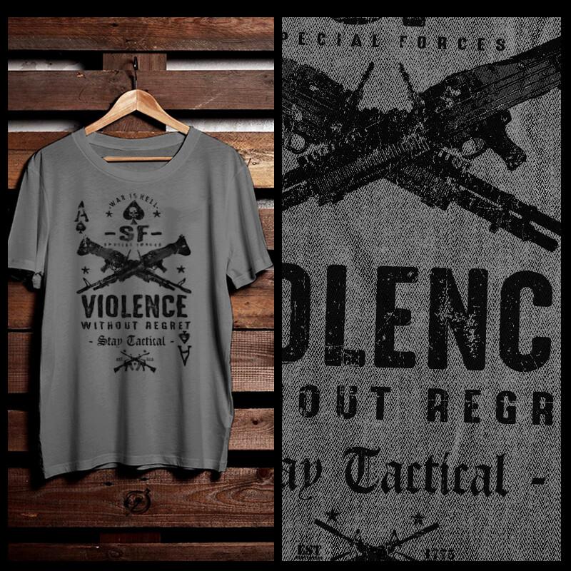 Special Forces t-shirt military Infantry scout tactical Tier 1 Violence regret 2XL
Special Forces t-shirt military Infantry scout tactical Tier 1 Violence regret 2XL