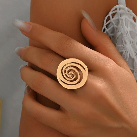 Simple Metal Spiral Rings for Men and Women Vortex Bracelet Bangle Gold Color Hollow Out Circular Shape Hand Accessories Zircon
Simple Metal Spiral Rings for Men and Women Vortex Bracelet Bangle Gold Color Hollow Out Circular Shape Hand Accessories Zircon
