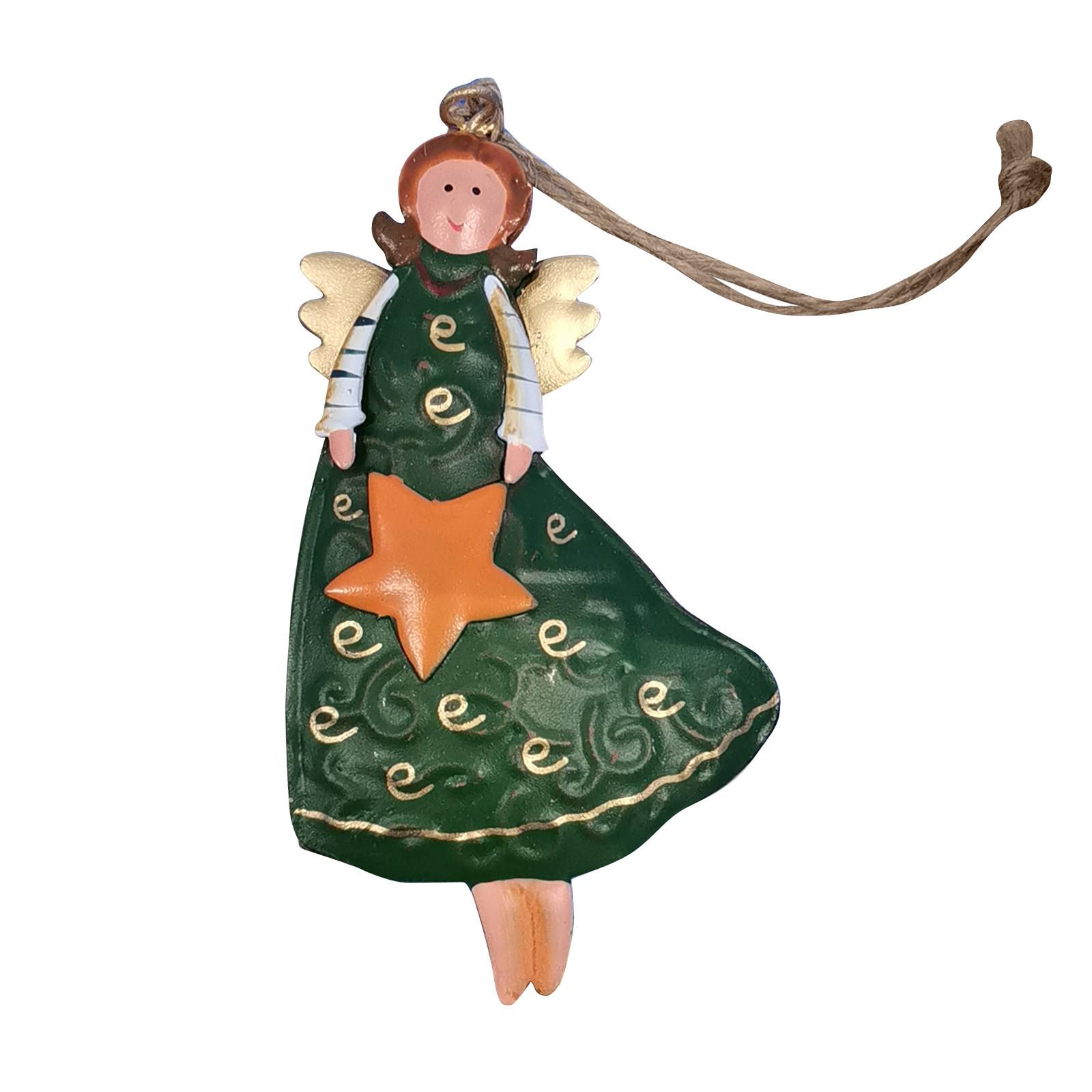 Retro Iron Art Christmas Decoration Set, Angels Santa Christmas Tree Hanging Ornament, Christmas Tree Souvenir, Holiday Christmas Party Creative One Size
Retro Iron Art Christmas Decoration Set, Angels Santa Christmas Tree Hanging Ornament, Christmas Tree Souvenir, Holiday Christmas Party Creative One Size