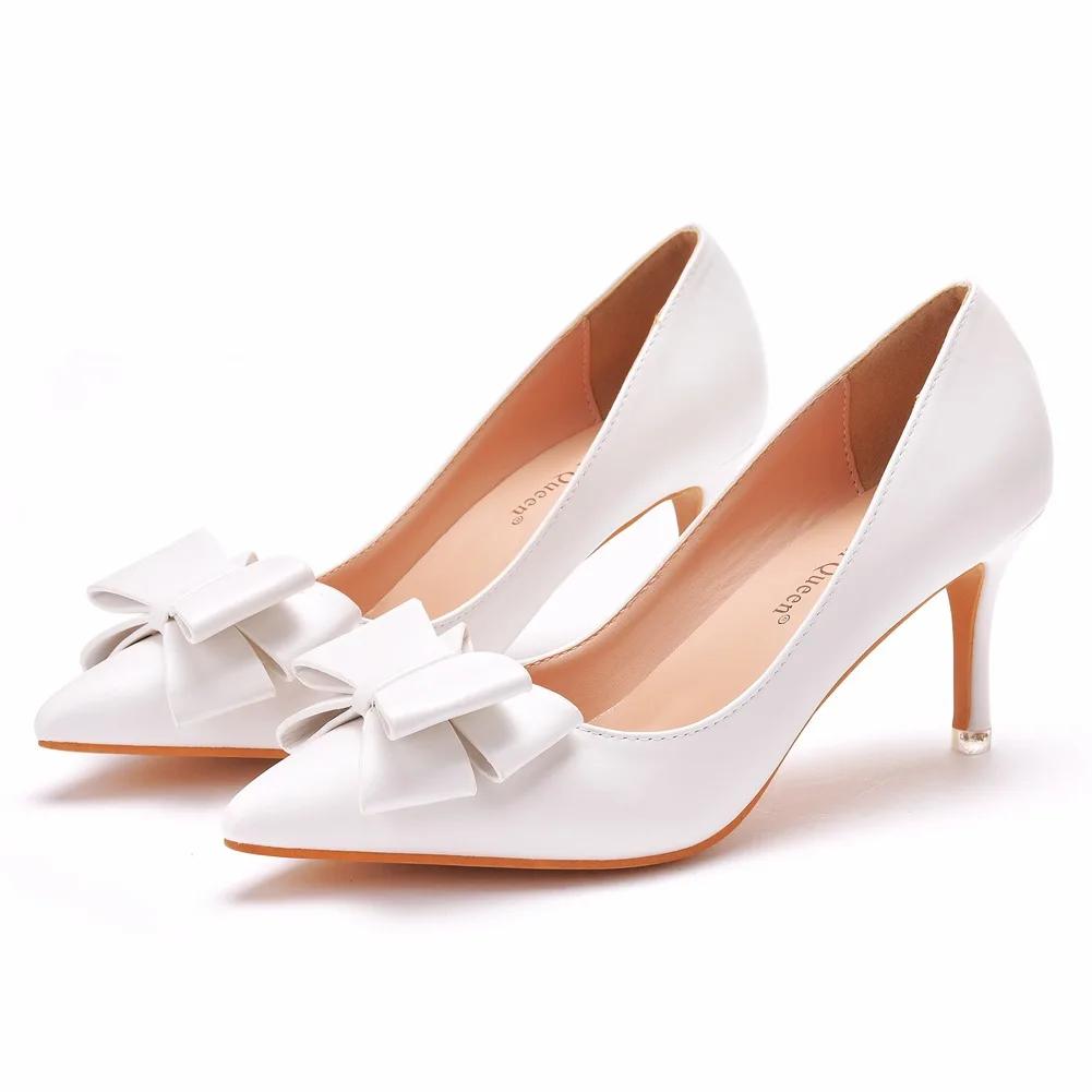 Women Pumps Party Prom Pointed Toe Butterfly knot Slip-On PU 7CM Thin Heels Office Work Office Lady Fashion Women Shoes white 43
Women Pumps Party Prom Pointed Toe Butterfly knot Slip-On PU 7CM Thin Heels Office Work Office Lady Fashion Women Shoes white 43