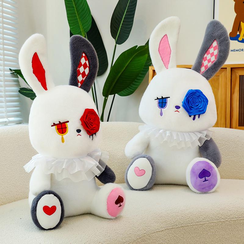 Dark Style Sad Rose Rabbit Plush Toy - Large White Rabbit Expression Doll 30cm with ears, 160g червоний
Dark Style Sad Rose Rabbit Plush Toy - Large White Rabbit Expression Doll 30cm with ears, 160g червоний