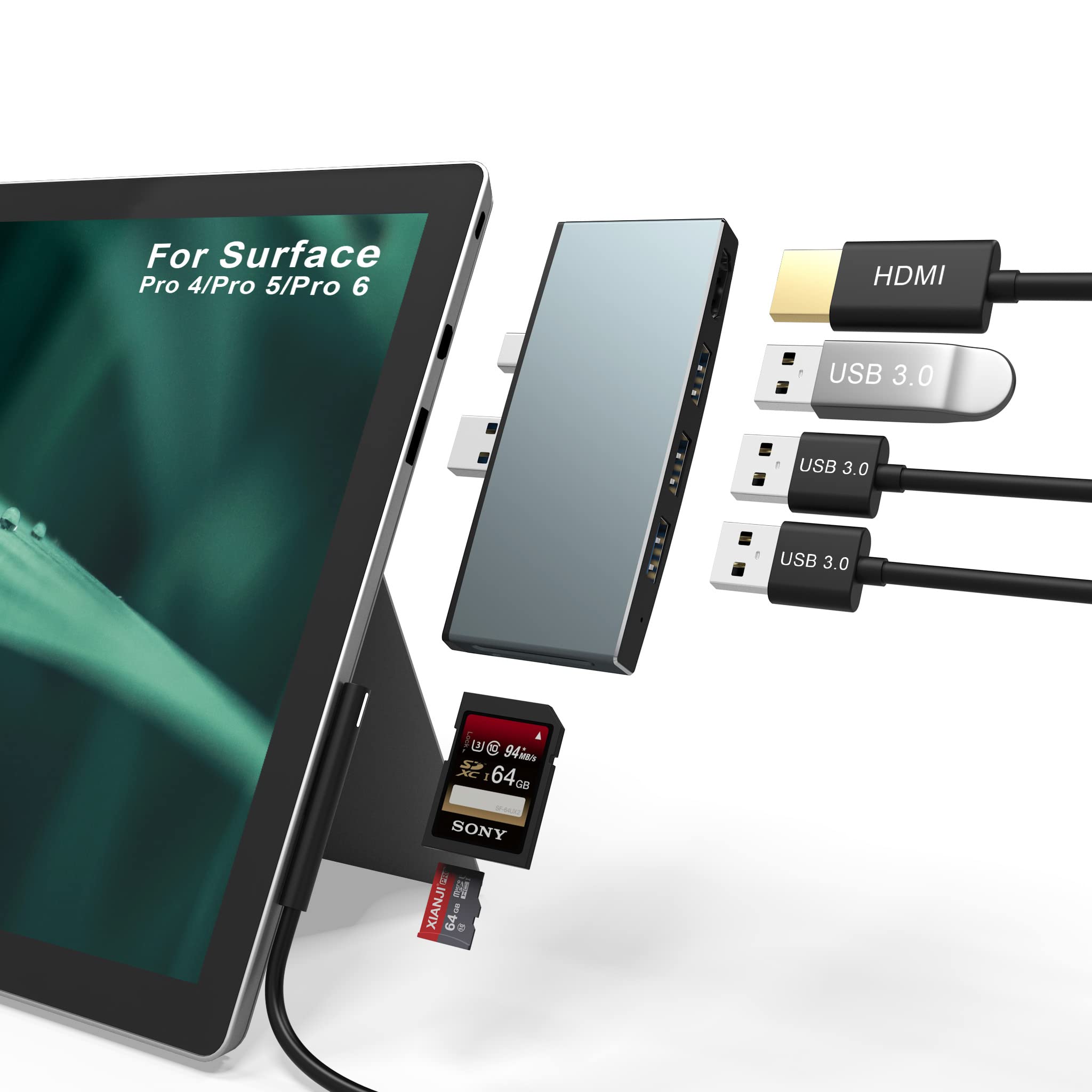 Microsoft Surface Pro 4 выделенный USB-концентратор HDMI-порт кард-ридер USB высокоскоростная передача данных Multi 6in2 алюминиевый USB-адаптер-переходник 6/Pro 5/Pro
Microsoft Surface Pro 4 выделенный USB-концентратор HDMI-порт кард-ридер USB высокоскоростная передача данных Multi 6in2 алюминиевый USB-адаптер-переходник 6/Pro 5/Pro