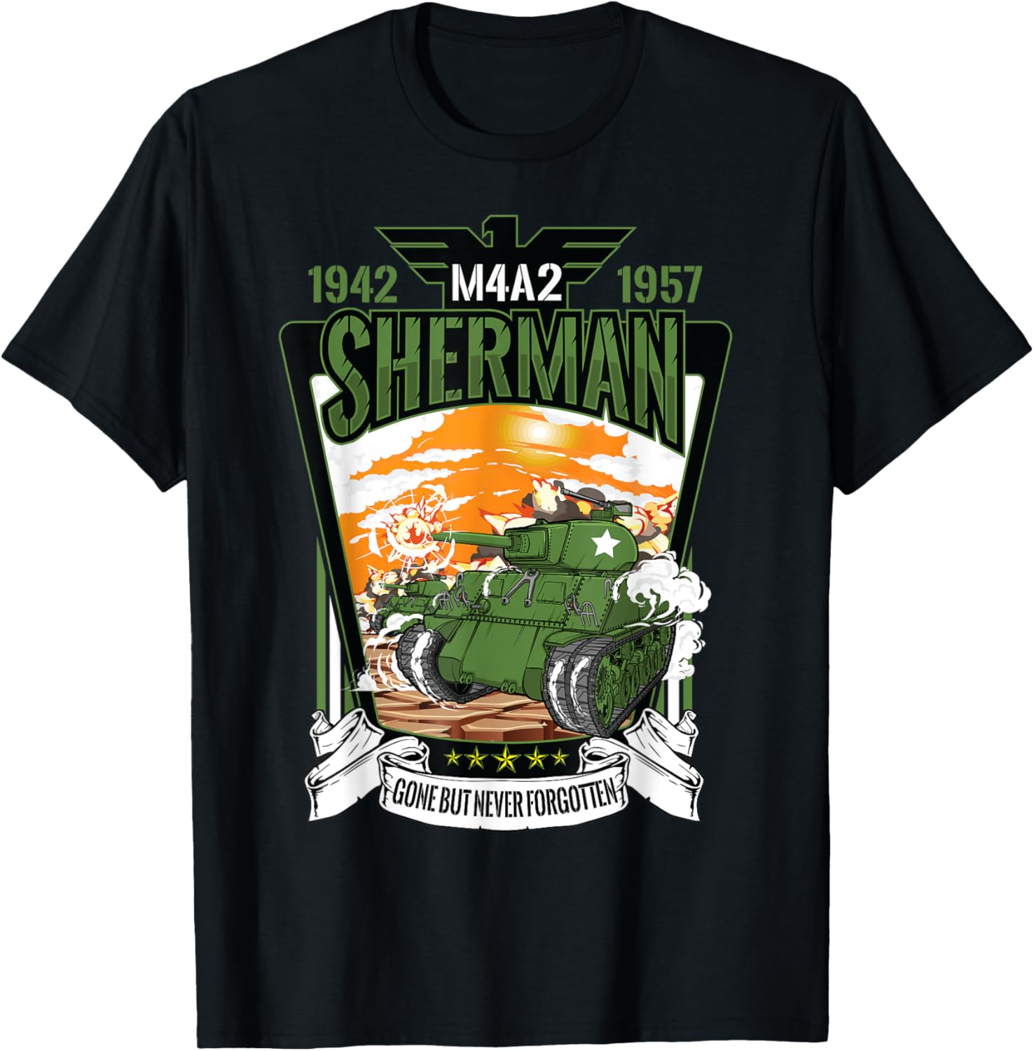WWII US Army M4A2 Sherman Tank Gift TShirt 100 Cotton ONeck Short Sleeve Summer Casual Mens Tshirt Streetwear S
WWII US Army M4A2 Sherman Tank Gift TShirt 100 Cotton ONeck Short Sleeve Summer Casual Mens Tshirt Streetwear S