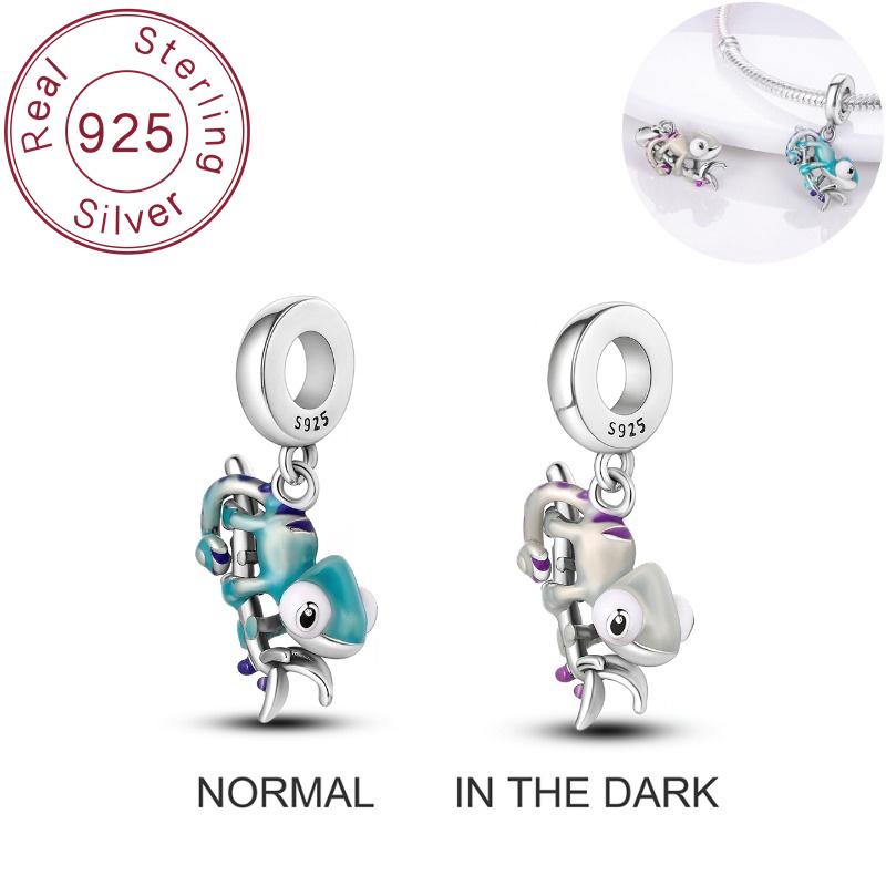 Charms original 925 silver chameleon pendant suitable for bracelet pendant, women s party DIY jewelry gift
Charms original 925 silver chameleon pendant suitable for bracelet pendant, women s party DIY jewelry gift